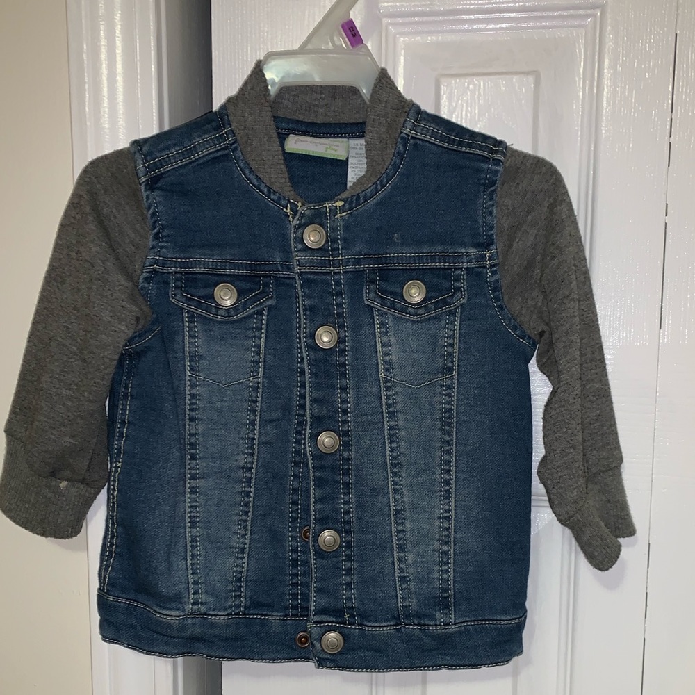 Denim and Gray baby jacket m